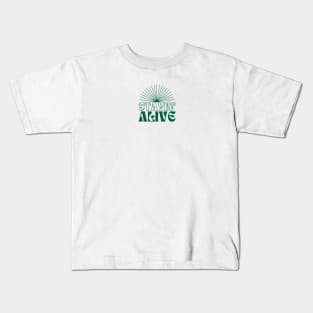 Stayin' Alive in Green Kids T-Shirt